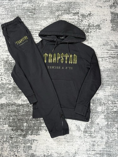 Trapstar tracksuit black - trapstar, with