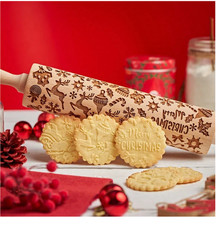 Christmas Rolling Pin Textured