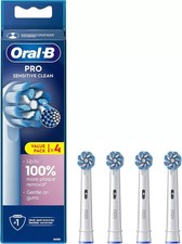 Oral-B Braun Pro Sensitive Clean Replacement Electric Toothbrush Heads  Pack of4