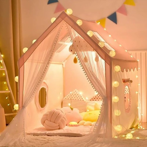 Kids play tent with string - tent,