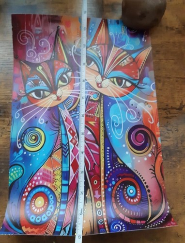 Cat canvas plastic - canvas, wall