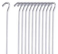 10/20/50/100 Heavy Duty Galvanised Steel Tent Pegs Metal Camping Ground Sheet