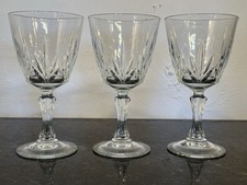 French Cut Glass Wine Glasses