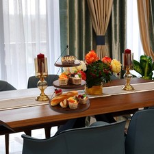 Rustic Wooden Cake Stand Three Tier Dessert Display For Holiday Celebrations