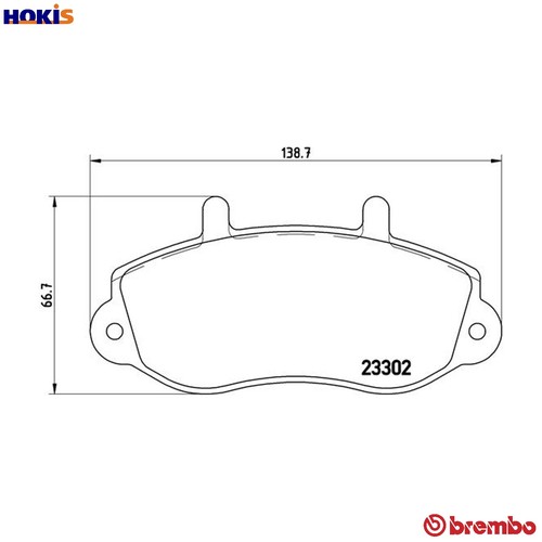 Brake pad set - pad,