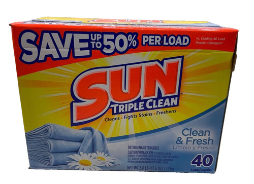Sun triple clean detergent - sun,