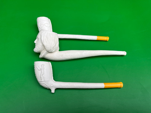 Old irish clay pipes - 3,