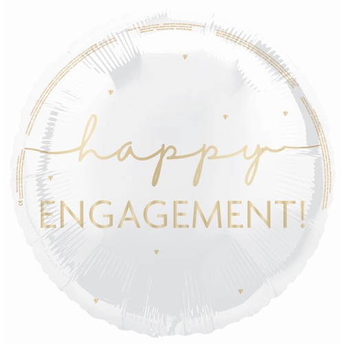 White gold round - gold, happy