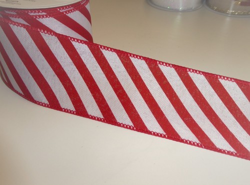Christmas ribbon wire - ribbon, edged