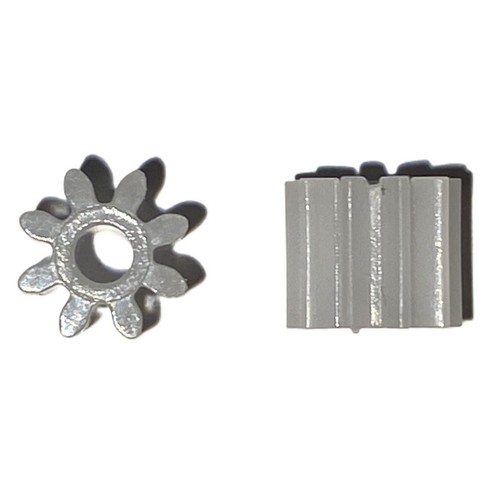 White plastic pinion teeth - pinion, 8