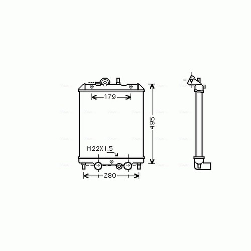 Radiator for daihatsu hijet - for,