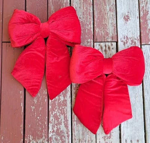 Red bows christmas - bows, bow