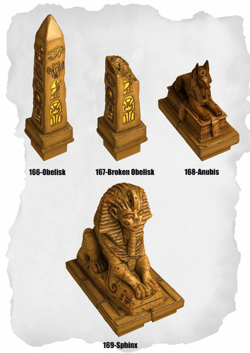 Desert tiles ancient statue - tiles,
