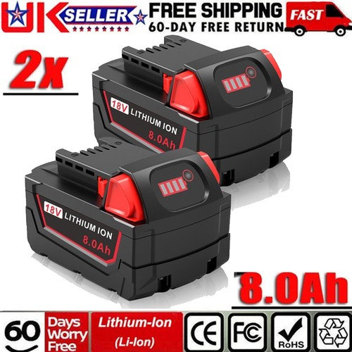 0ah battery for milwaukee - 2x,