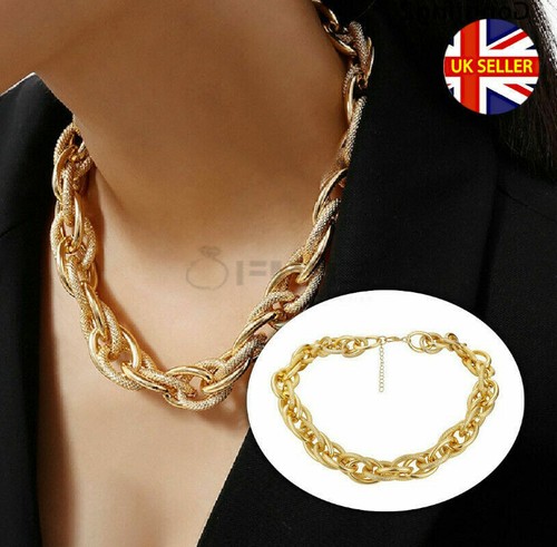 Thick chunky twisted choker - chunky,