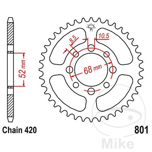 Sprockets transmission - jt,
