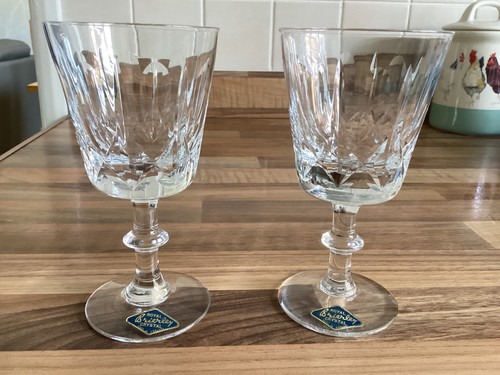 Pair royal brierley crystal - pair, of