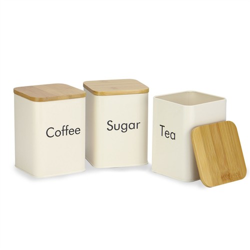 Tea coffee sugar storage - &,
