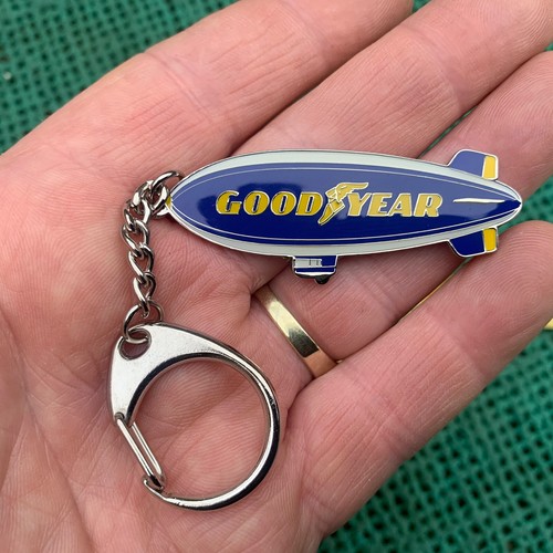 Vintage goodyear metal keyring - goodyear,
