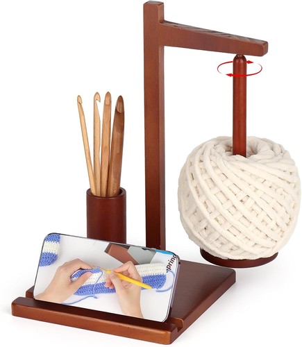 Wooden yarn holder handmade - holder,