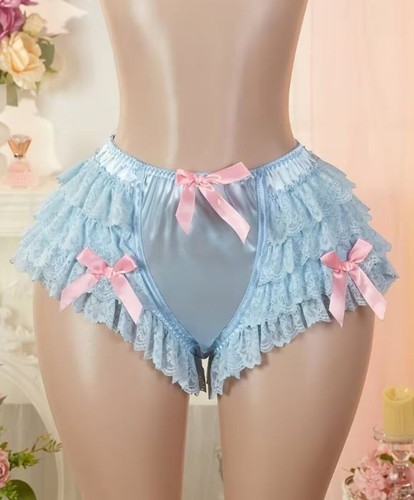 Sissy satin lace frilly - lace,