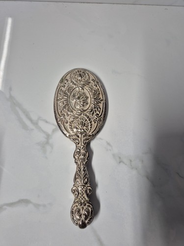 Antique silver plated floral - plated,