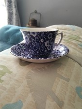 Burleigh calico blue white - calico, tea