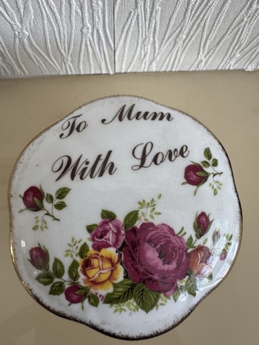 Fenton china trinket box - china, to