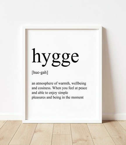 Hygge definition print poster - hygge,