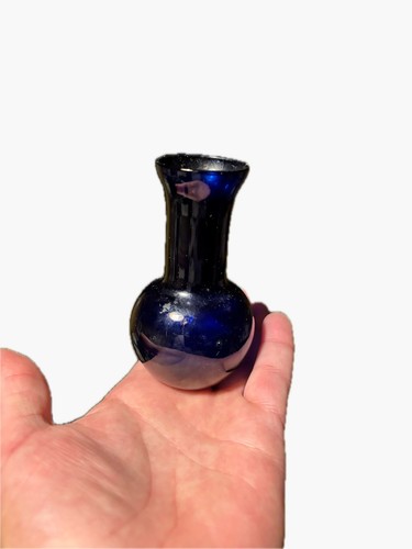 Cobalt blue glass miniature - glass,