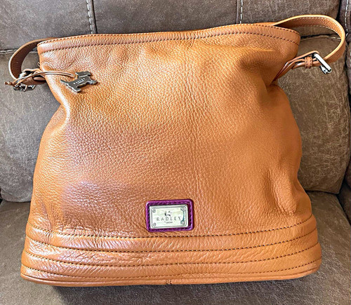 Radley london tan pebbled - london,