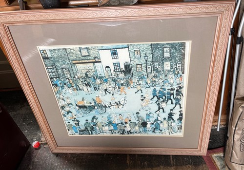 Vintage large engraved frame - vintage,