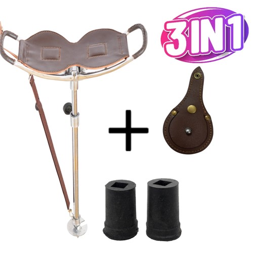 Leather shooting stick - leather, with