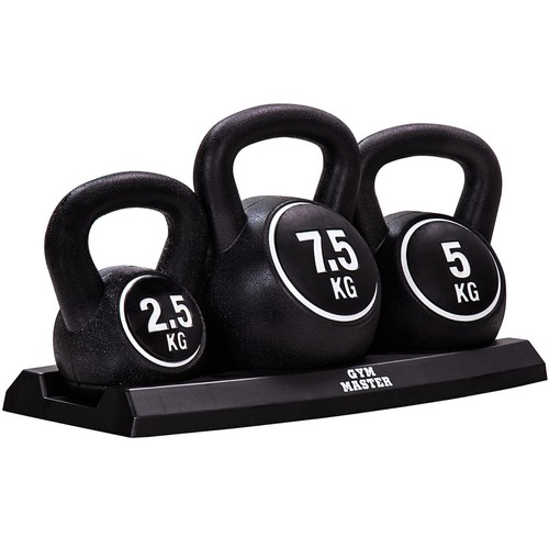 Vinyl kettlebell set 3pc - kettlebell,