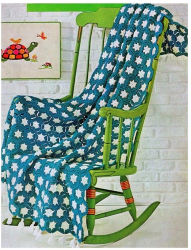 Vintage star mosaic - , warm