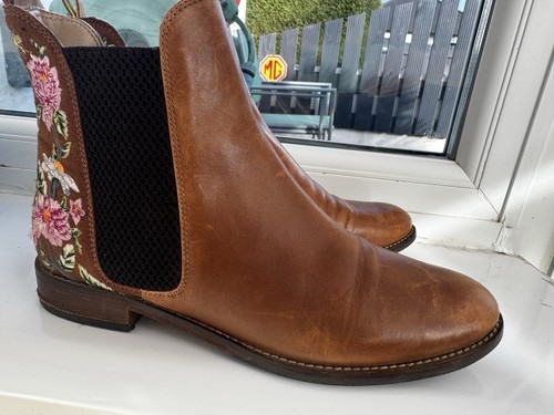 Joules tan leather chelsea - tan,