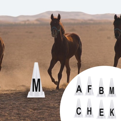 8pcs dressage cones letters - dressage,