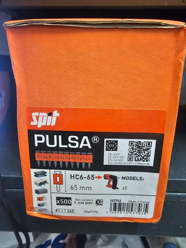 Spit 65mm pack 500 nails - of,