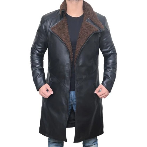 Mens sherpa black trench - mens,