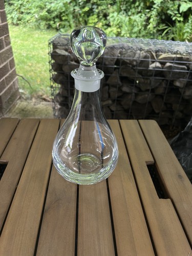 Vintage lead crystal decanter - crystal,