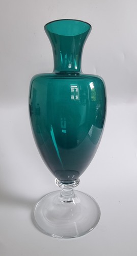 Glass grecian urn - style, vase.