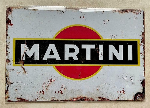 Martini metal plaque sign - plaque,