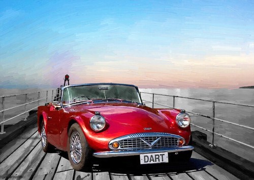Automotive art daimler sp250 - automotive,