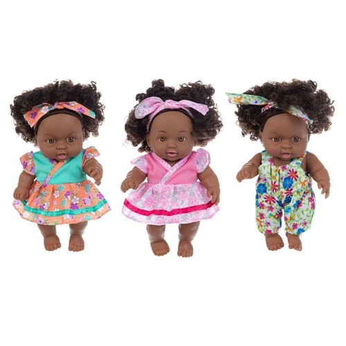 Black vinyl dolls fashion - black,