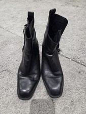 ZARA LEATHER HIGH BLOCK HEEL