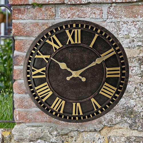 Large wall clock garden - 12",