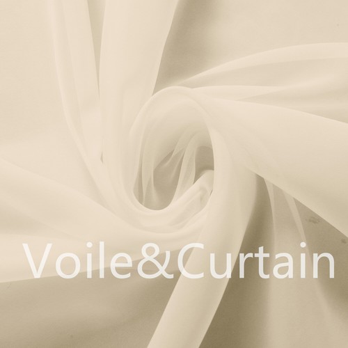 Ivory voile fabric - , wholesale