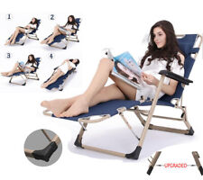GARDEN CHAIR SUN LOUNGER OUTDOOR GARDEN FOLDING RECLINING ADJUSTABLE SUN BED