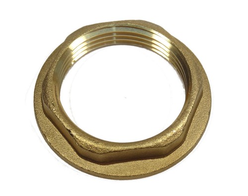 Bsp brass back nut - 1-1/4",