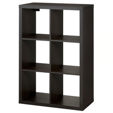 IKEA KALLAX Black Brown Shelf